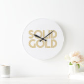 GRANDE HORLOGE RONDE OR SOLIDE (Maison)