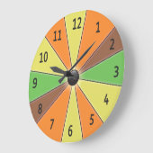 Grande Horloge Ronde Orange (Angle)