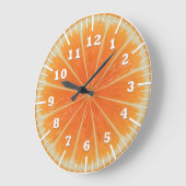 Grande Horloge Ronde orange (Angle)