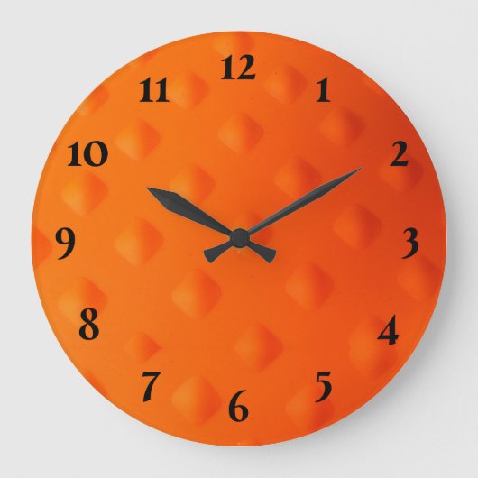 Grande Horloge Ronde Orange moderne (Recto)