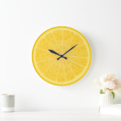 Grande Horloge Ronde Orange or lemon slice clock (Maison)