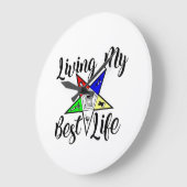 Grande Horloge Ronde Ordre des étoiles de l'Est (Angle)