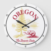 Grande Horloge Ronde Oregon Beaver State Nature (Recto)