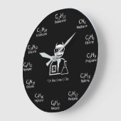 Grande Horloge Ronde Organic Chemistry Clock - Black (Angle)
