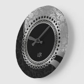 Grande Horloge Ronde Ornate Frame de Damas (Angle)