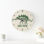 Grande Horloge Ronde Os Dinosaures Personnalisés (Maison)