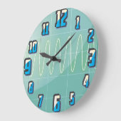 Grande Horloge Ronde Oscilloscope (Angle)