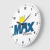 Grande Horloge Ronde Où sont les choses sauvages | Max et Couronne (Angle)
