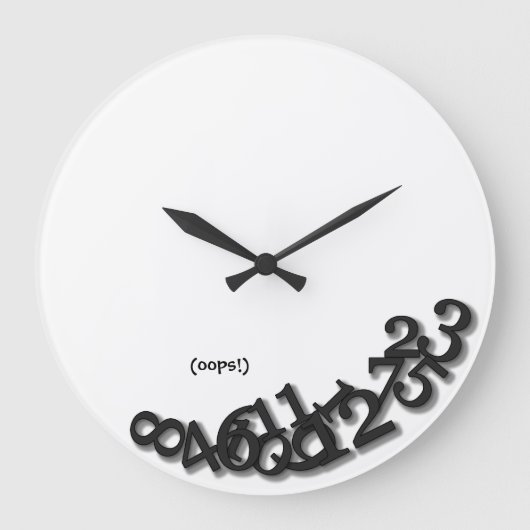 Grande Horloge Ronde Oups ! (Après le tremblement de terre) (Recto)