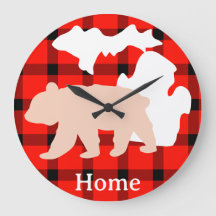 Ours du Michigan à la maison en carreau de buffle