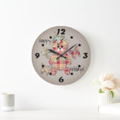 Grande Horloge Ronde Ours en peluche (Maison)