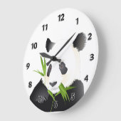 Grande Horloge Ronde Ours Panda (Angle)