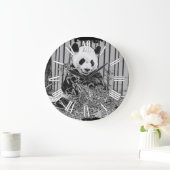 Grande Horloge Ronde Ourson Panda (Maison)