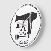 Grande Horloge Ronde Outils de coiffure (Angle)