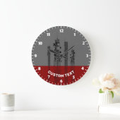 Grande Horloge Ronde Outils de communication (Maison)