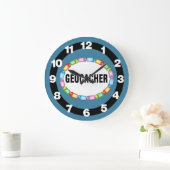 Grande Horloge Ronde Oval géocacher GPS (Maison)