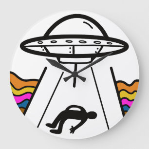 Grande Horloge Ronde OVNI alien vaisseau enlevé