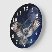 Grande Horloge Ronde Owl in Flight (Angle)