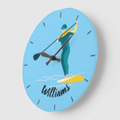 Grande Horloge Ronde Paddleboarding en stand-up (Angle)