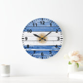 Grande Horloge Ronde Paint on Wood (Maison)