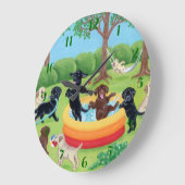 Grande Horloge Ronde Painting Summer Fun (Angle)