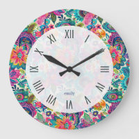 Paisley ethnique coloré motif