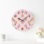 Grande Horloge Ronde Paisley Ladybug (Maison)