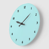 Grande Horloge Ronde Pale Turquoise (Angle)