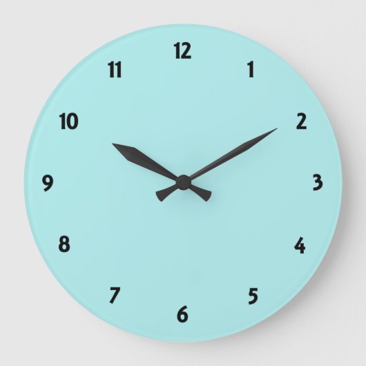 Grande Horloge Ronde Pale Turquoise (Recto)