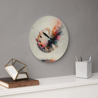 Grande Horloge Ronde Palette de Création