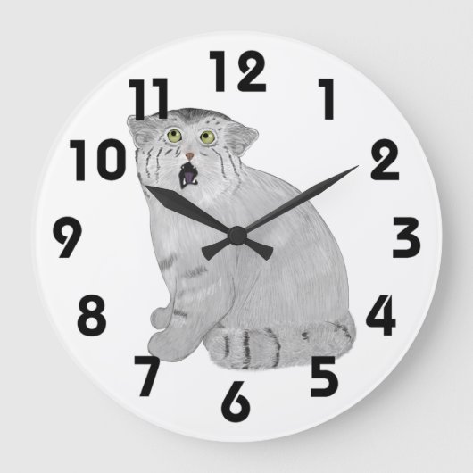 Grande Horloge Ronde Pallas Cat Clock (Recto)