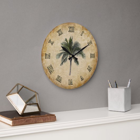 Grande Horloge Ronde Palmier (Bureau)
