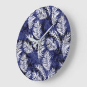 Grande Horloge Ronde Palms d'Indigo (Angle)