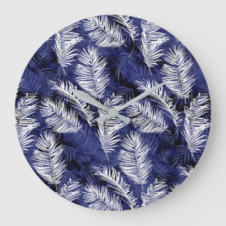 Grande Horloge Ronde Palms d'Indigo