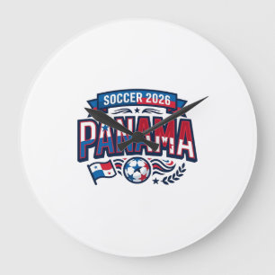 Grande Horloge Ronde Panama Football 2026 Football Gras Pays Typographi