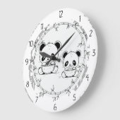 Grande Horloge Ronde panda (Angle)