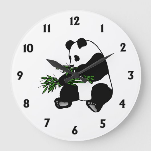 Grande Horloge Ronde Panda géant (Recto)
