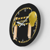 Grande Horloge Ronde Panneau rond de la route de construction Clignotem (Angle)