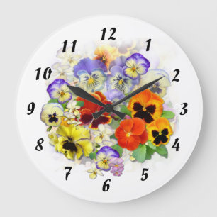 Grande Horloge Ronde Pansy time