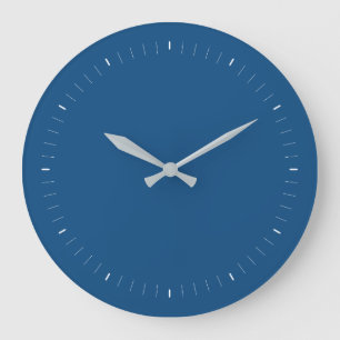 Grande Horloge Ronde Pantone bleu classique 2020