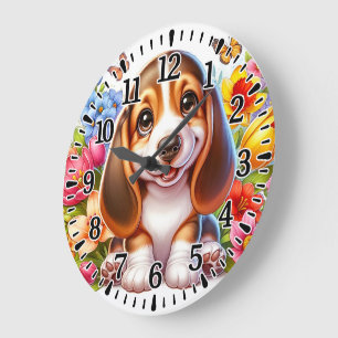 Grande Horloge Ronde Papa heureux