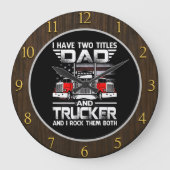 Grande Horloge Ronde Papa Trucker "Les Rock (Recto)