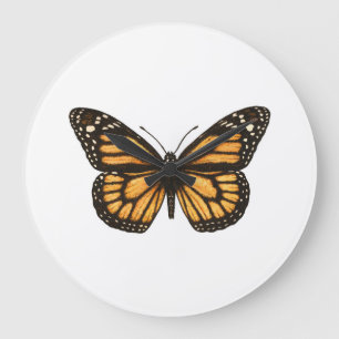Grande Horloge Ronde Papillon monarque