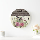 Grande Horloge Ronde Paquet rustique (Maison)