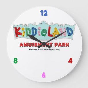Grande Horloge Ronde Parc d'attractions de Kiddieland de parc melrose,