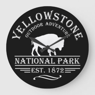 Grande Horloge Ronde Parc national de Yellowstone vintage