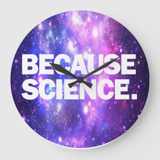 Grande Horloge Ronde Parce que la science (Recto)