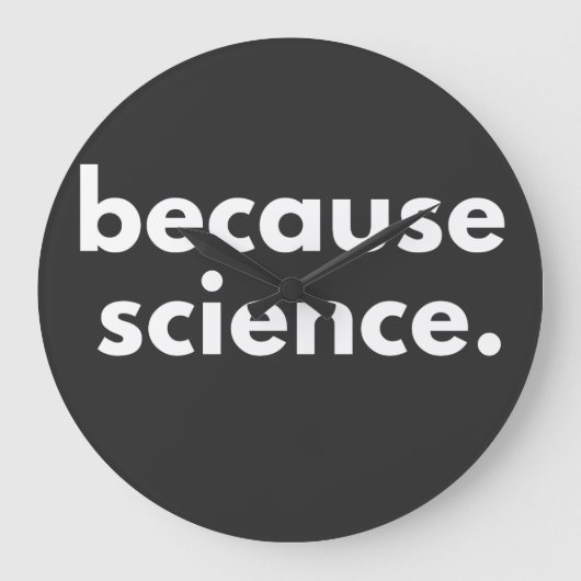 Grande Horloge Ronde Parce que la science (Recto)