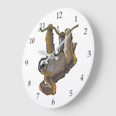 Grande Horloge Ronde paresseux (Angle)