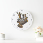 Grande Horloge Ronde paresseux (Maison)